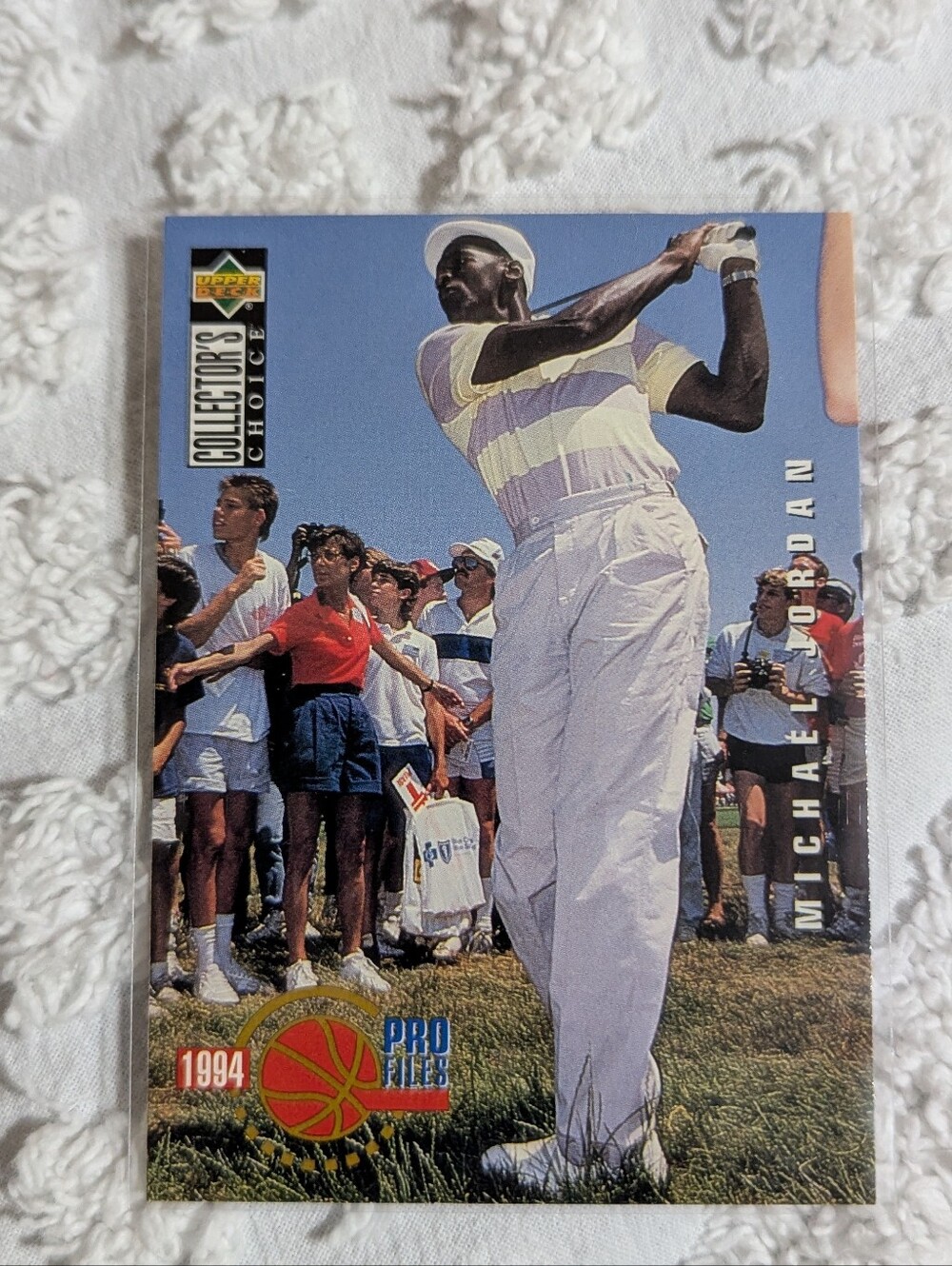 Michael Jordan NBA Card  #204 Upper Deck Golf HOF Silver Tab New